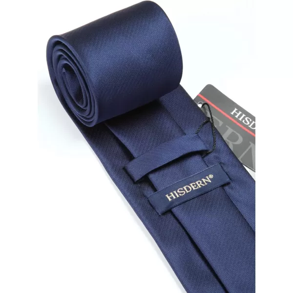 HISDERN Mens Ties Striped Ties for Men Formal Tie and Pocket Square Set Necktie for Wedding Business Graduation