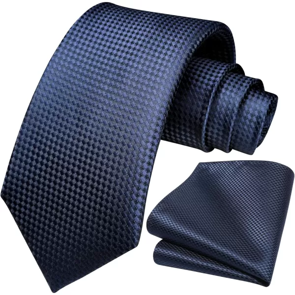 HISDERN Mens Ties Striped Ties for Men Formal Tie and Pocket Square Set Necktie for Wedding Business Graduation
