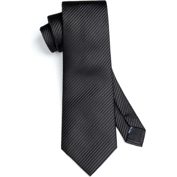 HISDERN Mens Ties Striped Ties for Men Formal Tie and Pocket Square Set Necktie for Wedding Business Graduation