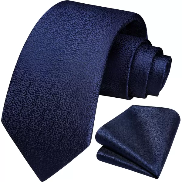 HISDERN Mens Ties Striped Ties for Men Formal Tie and Pocket Square Set Necktie for Wedding Business Graduation