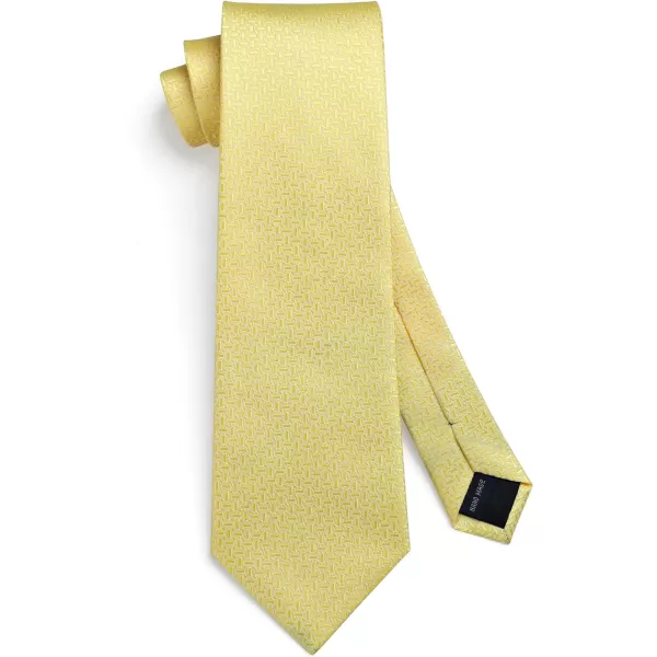 HISDERN Mens Ties Striped Ties for Men Formal Tie and Pocket Square Set Necktie for Wedding Business Graduation