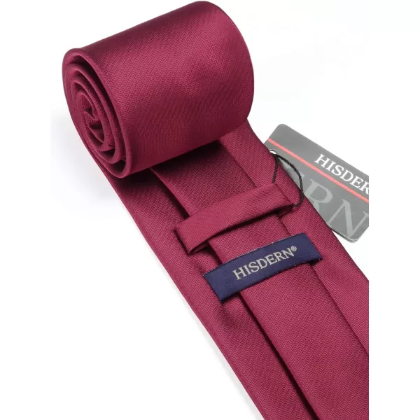 HISDERN Mens Ties Striped Ties for Men Formal Tie and Pocket Square Set Necktie for Wedding Business Graduation