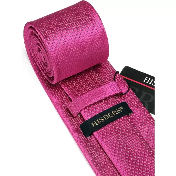 HISDERN Mens Ties Striped Ties for Men Formal Tie and Pocket Square Set Necktie for Wedding Business Graduation
