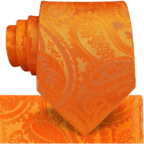 HISDERN Mens Ties and Pocket Square Set Business Elegant Ties for Men Classic Lot 3 Pcs Wedding Party Neckties &amp; Handkerchief