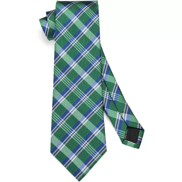 HISDERN Mens Ties for Men Formal Tie with Pocket Square Set Tie Handkerchief Necktie for Men Wedding Party Business