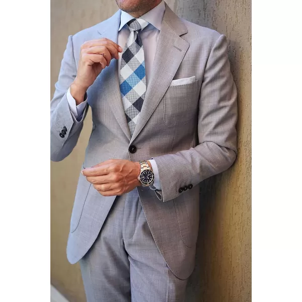 HISDERN Mens Ties for Men Formal Tie with Pocket Square Set Tie Handkerchief Necktie for Men Wedding Party Business