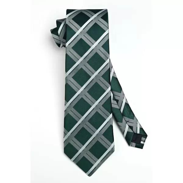 HISDERN Mens Ties for Men Formal Tie with Pocket Square Set Tie Handkerchief Necktie for Men Wedding Party Business