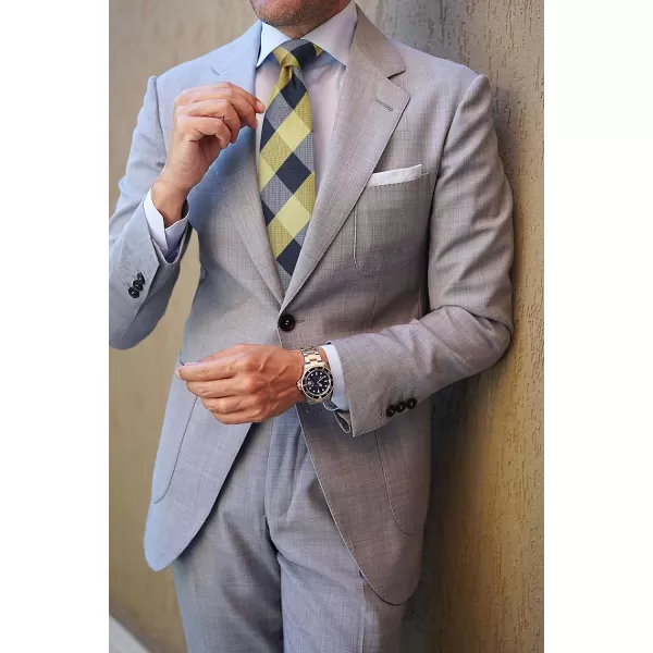 HISDERN Mens Ties for Men Formal Tie with Pocket Square Set Tie Handkerchief Necktie for Men Wedding Party Business