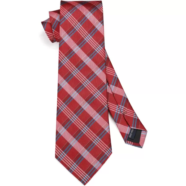 HISDERN Mens Ties for Men Formal Tie with Pocket Square Set Tie Handkerchief Necktie for Men Wedding Party Business