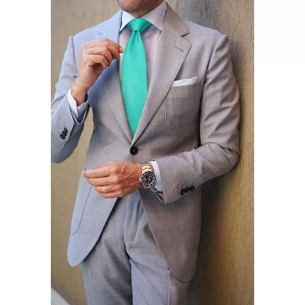 HISDERN Mens Ties for Men Formal Tie with Pocket Square Set Tie Handkerchief Necktie for Men Wedding Party Business