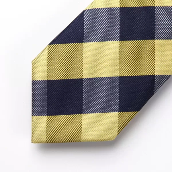 HISDERN Mens Ties for Men Formal Tie with Pocket Square Set Tie Handkerchief Necktie for Men Wedding Party Business