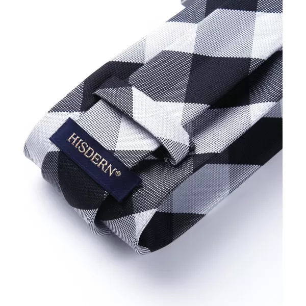 HISDERN Mens Ties for Men Formal Tie with Pocket Square Set Tie Handkerchief Necktie for Men Wedding Party Business