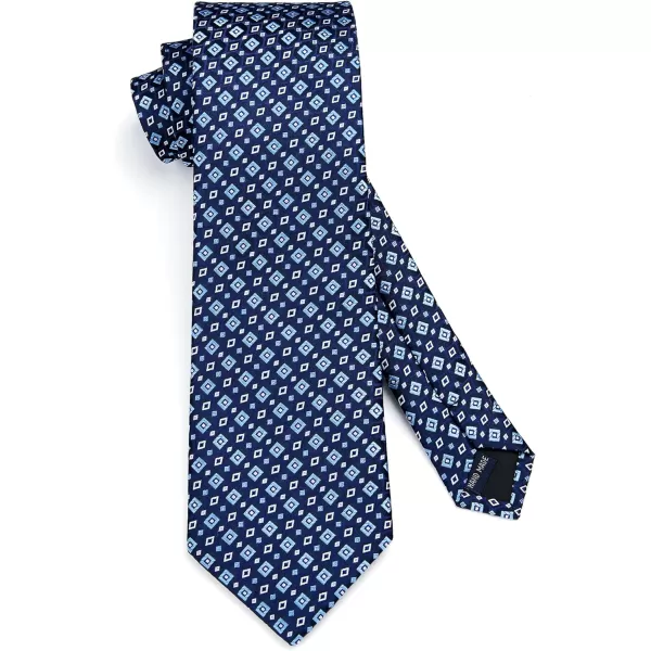 HISDERN Mens Ties for Men Formal Tie with Pocket Square Set Tie Handkerchief Necktie for Men Wedding Party Business