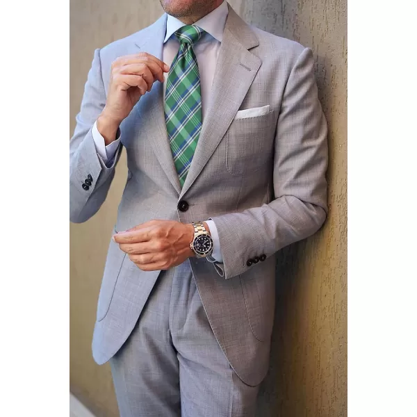 HISDERN Mens Ties for Men Formal Tie with Pocket Square Set Tie Handkerchief Necktie for Men Wedding Party Business