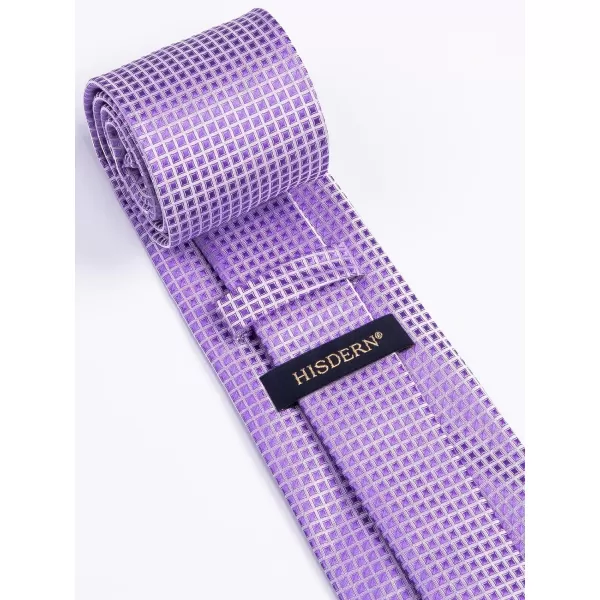 HISDERN Mens Ties for Men Formal Tie with Pocket Square Set Tie Handkerchief Necktie for Men Wedding Party Business