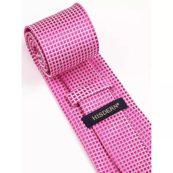 HISDERN Mens Ties for Men Formal Tie with Pocket Square Set Tie Handkerchief Necktie for Men Wedding Party Business