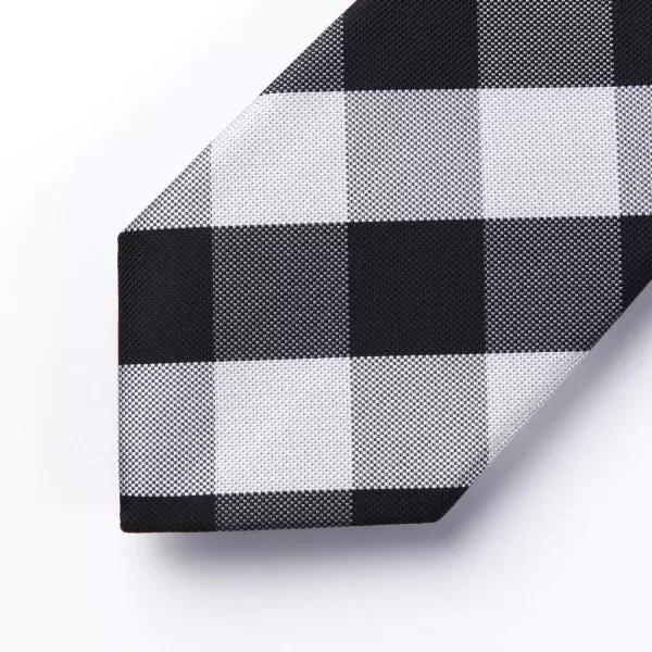 HISDERN Mens Ties for Men Formal Tie with Pocket Square Set Tie Handkerchief Necktie for Men Wedding Party Business