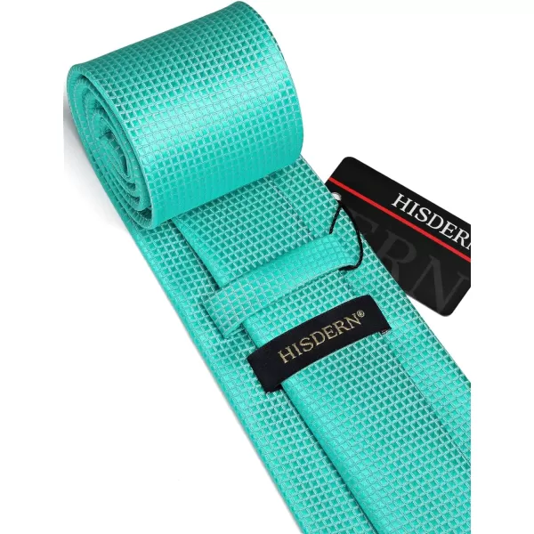 HISDERN Mens Ties for Men Formal Tie with Pocket Square Set Tie Handkerchief Necktie for Men Wedding Party Business