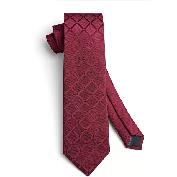 HISDERN Mens Ties for Men Formal Tie with Pocket Square Set Tie Handkerchief Necktie for Men Wedding Party Business