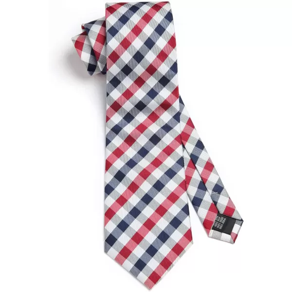 HISDERN Mens Ties for Men Formal Tie with Pocket Square Set Tie Handkerchief Necktie for Men Wedding Party Business