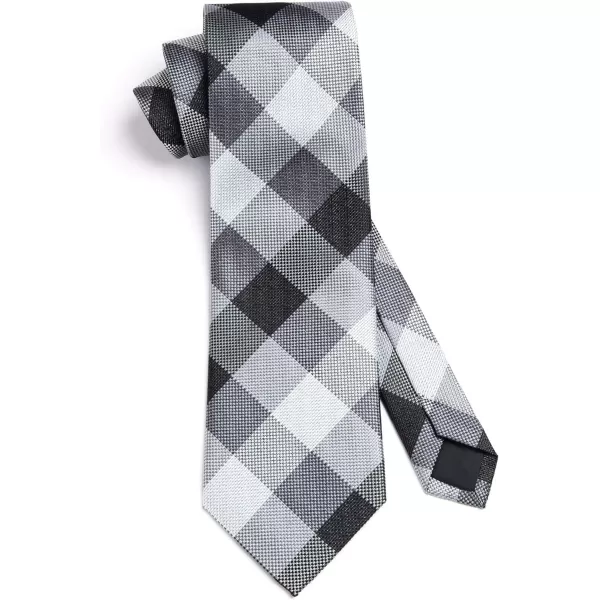 HISDERN Mens Ties for Men Formal Tie with Pocket Square Set Tie Handkerchief Necktie for Men Wedding Party Business