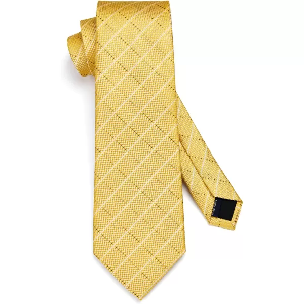 HISDERN Mens Ties for Men Formal Tie with Pocket Square Set Tie Handkerchief Necktie for Men Wedding Party Business