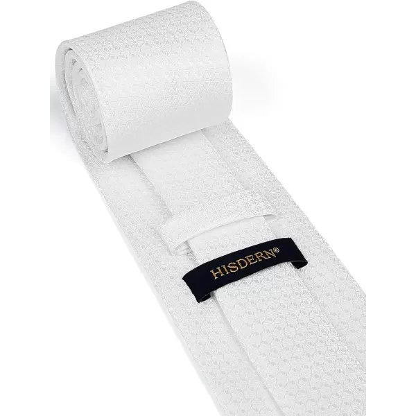 HISDERN Mens Ties for Men Formal Tie with Pocket Square Set Tie Handkerchief Necktie for Men Wedding Party Business