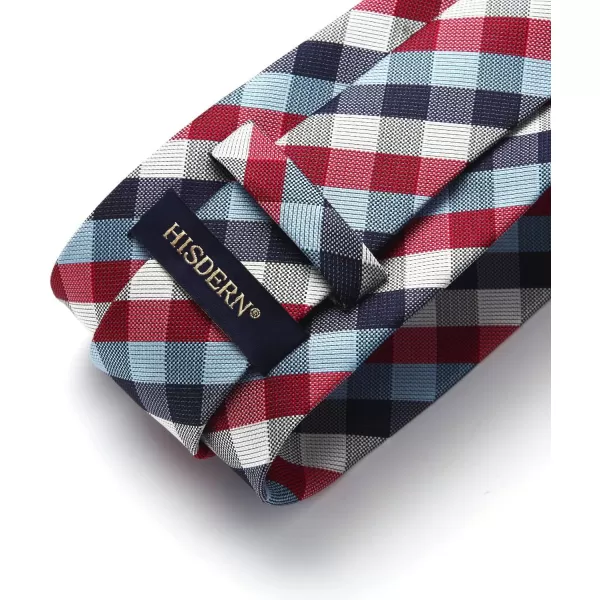 HISDERN Mens Ties for Men Formal Tie with Pocket Square Set Tie Handkerchief Necktie for Men Wedding Party Business