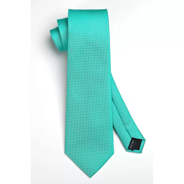 HISDERN Mens Ties for Men Formal Tie with Pocket Square Set Tie Handkerchief Necktie for Men Wedding Party Business
