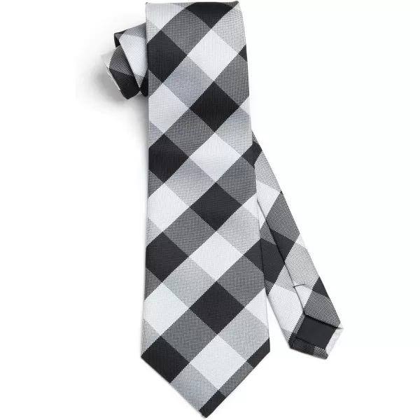 HISDERN Mens Ties for Men Formal Tie with Pocket Square Set Tie Handkerchief Necktie for Men Wedding Party Business