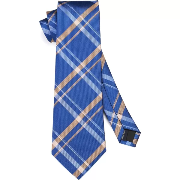 HISDERN Mens Ties for Men Formal Tie with Pocket Square Set Tie Handkerchief Necktie for Men Wedding Party Business
