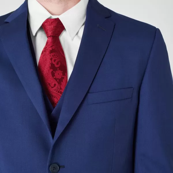 HISDERN Paisley Ties for Men Solid Tie Handkerchief Floral Men's Necktie &amp; Pocket Square Set Wedding Classic Mens Ties