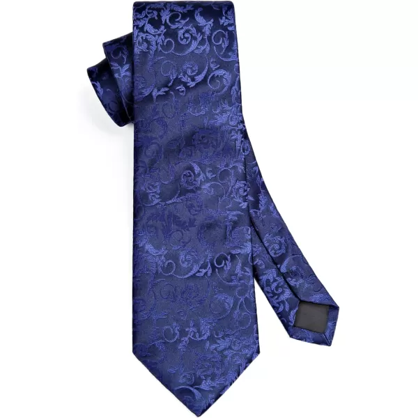HISDERN Paisley Ties for Men Solid Tie Handkerchief Floral Men's Necktie &amp; Pocket Square Set Wedding Classic Mens Ties
