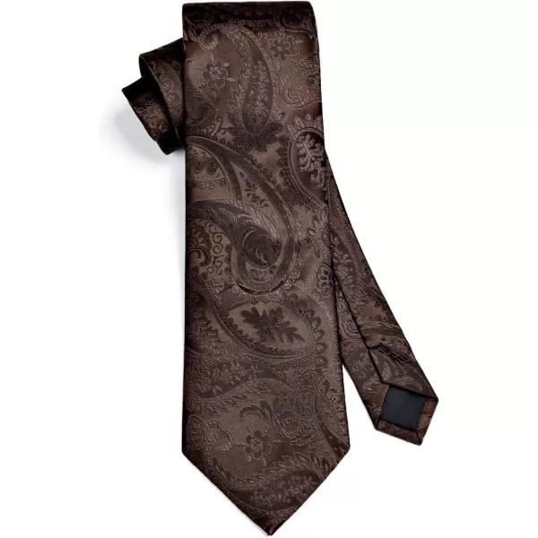 HISDERN Paisley Ties for Men Solid Tie Handkerchief Floral Men's Necktie &amp; Pocket Square Set Wedding Classic Mens Ties