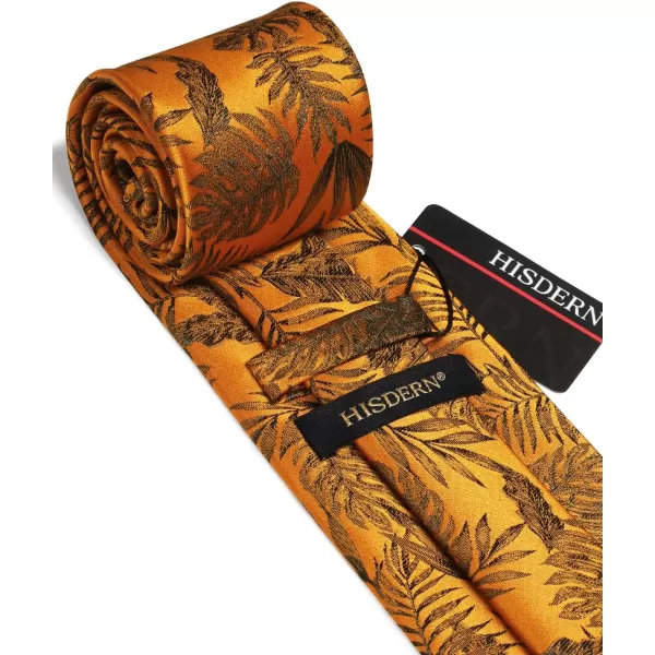HISDERN Paisley Ties for Men Solid Tie Handkerchief Floral Men's Necktie &amp; Pocket Square Set Wedding Classic Mens Ties