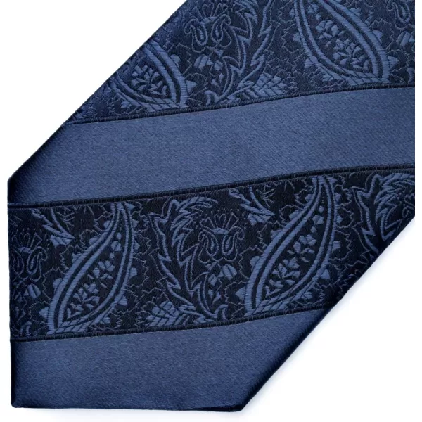 HISDERN Paisley Ties for Men Solid Tie Handkerchief Floral Men's Necktie &amp; Pocket Square Set Wedding Classic Mens Ties