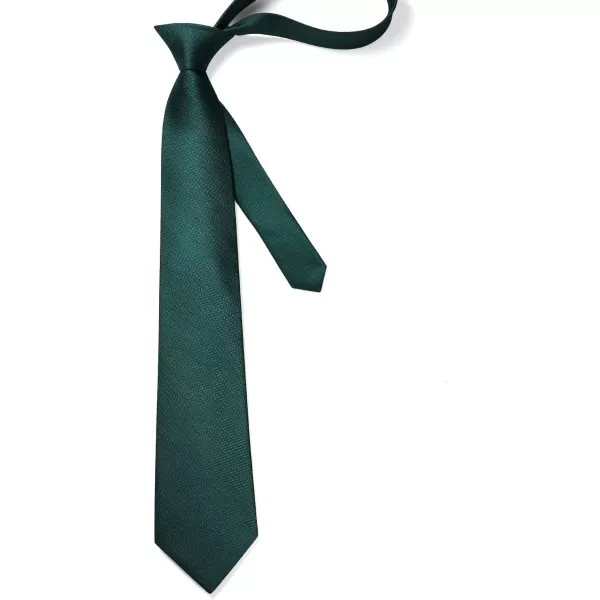 HISDERN Plaid Checkered Tie Handkerchief Woven Classic Formal Men's Necktie &amp; Pocket Square Set