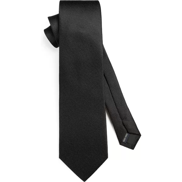 HISDERN Plaid Checkered Tie Handkerchief Woven Classic Formal Men's Necktie &amp; Pocket Square Set