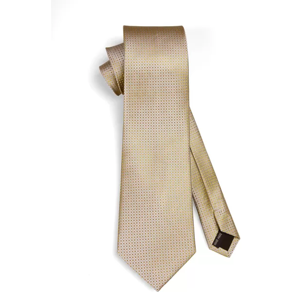 HISDERN Polka Dot Ties for Men Handkerchief Woven Classic Silk Mens Ties and Pocket Square Set Wedding Business
