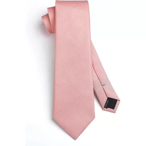 HISDERN Polka Dot Ties for Men Handkerchief Woven Classic Silk Mens Ties and Pocket Square Set Wedding Business