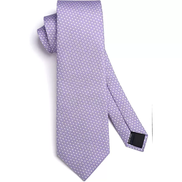HISDERN Polka Dot Ties for Men Handkerchief Woven Classic Silk Mens Ties and Pocket Square Set Wedding Business