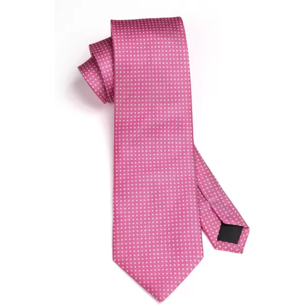 HISDERN Polka Dot Ties for Men Handkerchief Woven Classic Silk Mens Ties and Pocket Square Set Wedding Business