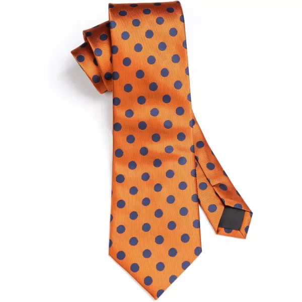 HISDERN Polka Dot Ties for Men Handkerchief Woven Classic Silk Mens Ties and Pocket Square Set Wedding Business
