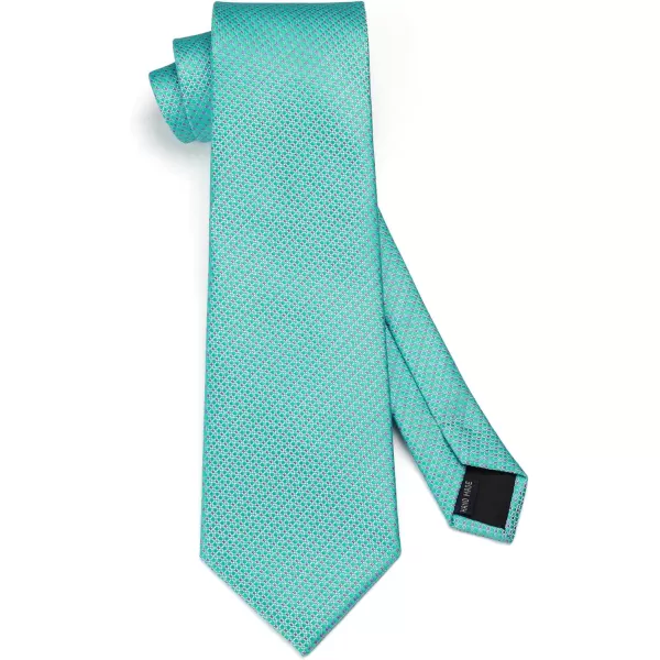 HISDERN Polka Dot Ties for Men Handkerchief Woven Classic Silk Mens Ties and Pocket Square Set Wedding Business