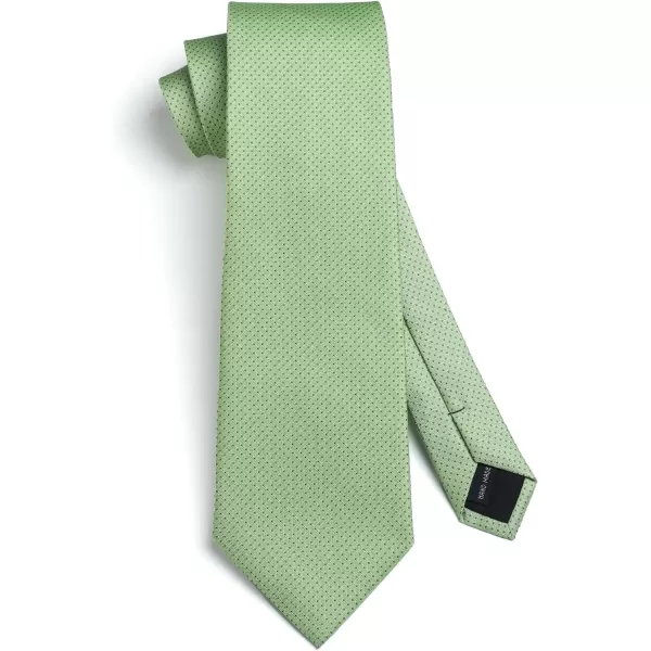 HISDERN Polka Dot Ties for Men Handkerchief Woven Classic Silk Mens Ties and Pocket Square Set Wedding Business