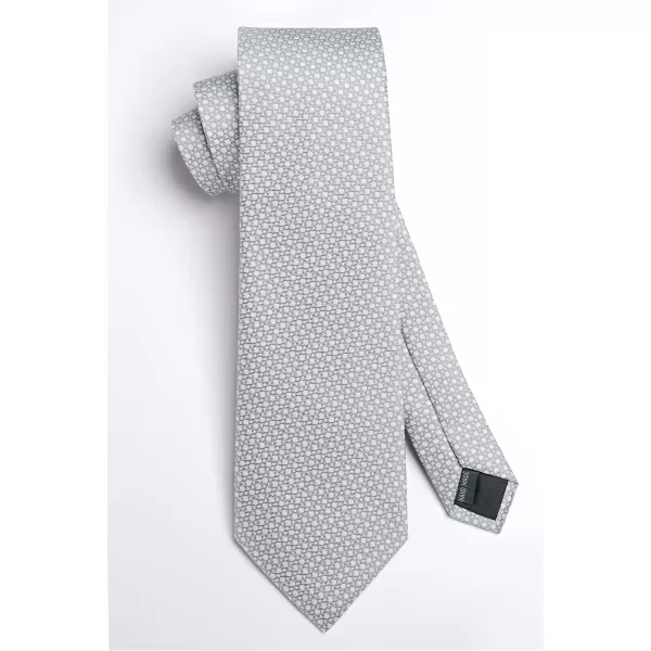 HISDERN Polka Dot Ties for Men Handkerchief Woven Classic Silk Mens Ties and Pocket Square Set Wedding Business