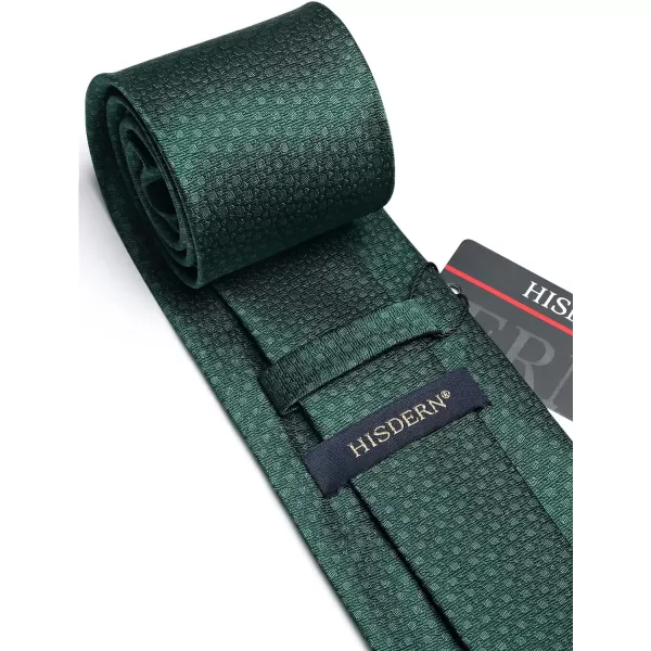 HISDERN Polka Dot Ties for Men Handkerchief Woven Classic Silk Mens Ties and Pocket Square Set Wedding Business
