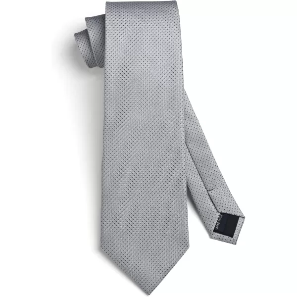 HISDERN Polka Dot Ties for Men Handkerchief Woven Classic Silk Mens Ties and Pocket Square Set Wedding Business