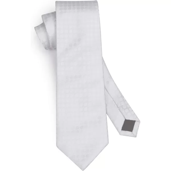 HISDERN Polka Dot Ties for Men Handkerchief Woven Classic Silk Mens Ties and Pocket Square Set Wedding Business