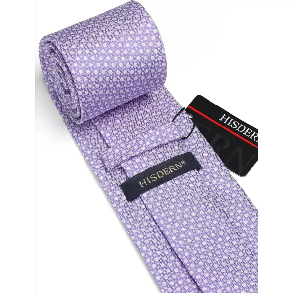 HISDERN Polka Dot Ties for Men Handkerchief Woven Classic Silk Mens Ties and Pocket Square Set Wedding Business
